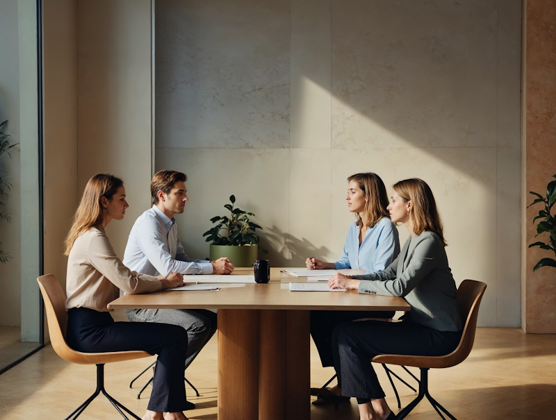 Consulente finanziario professionale che fornisce servizi di pianificazione finanziaria